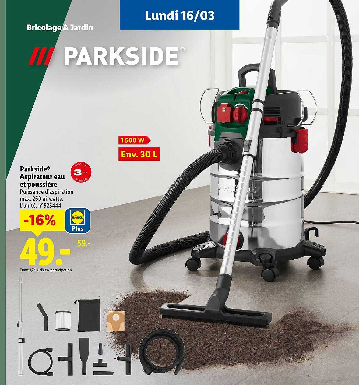 Aspirateur Laveur Parkside Lidl