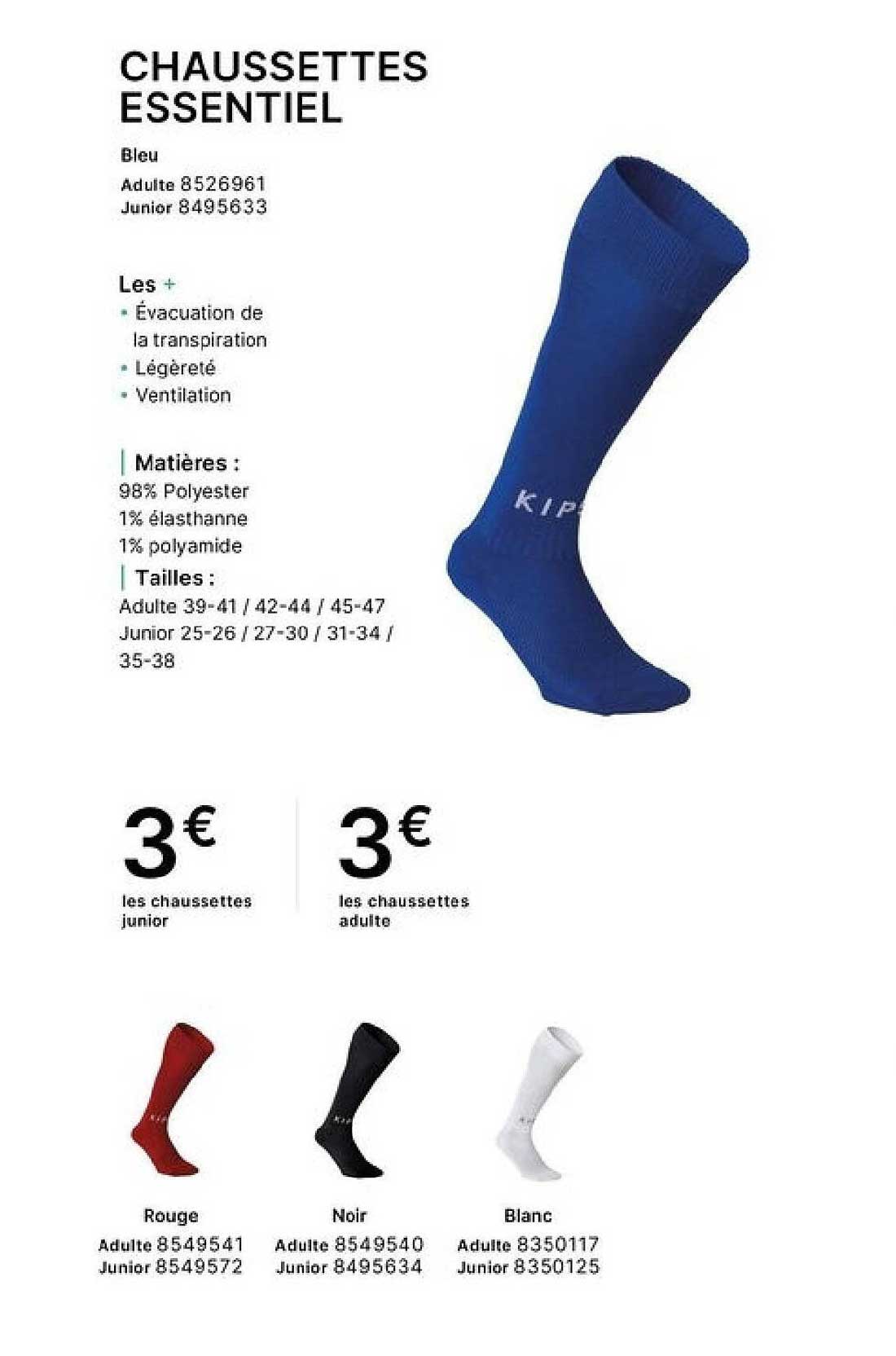 CHAUSSETTES ESSENTIEL