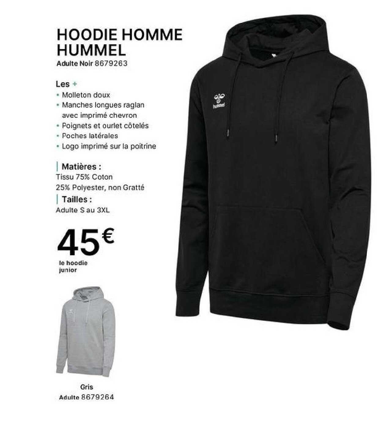 HOODIE HOMME HUMMEL