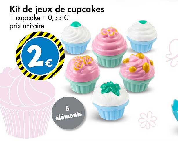 Kit de jeux de cupcakes