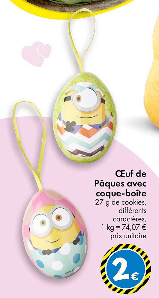 Œuf de Pâques avec coque-boîte