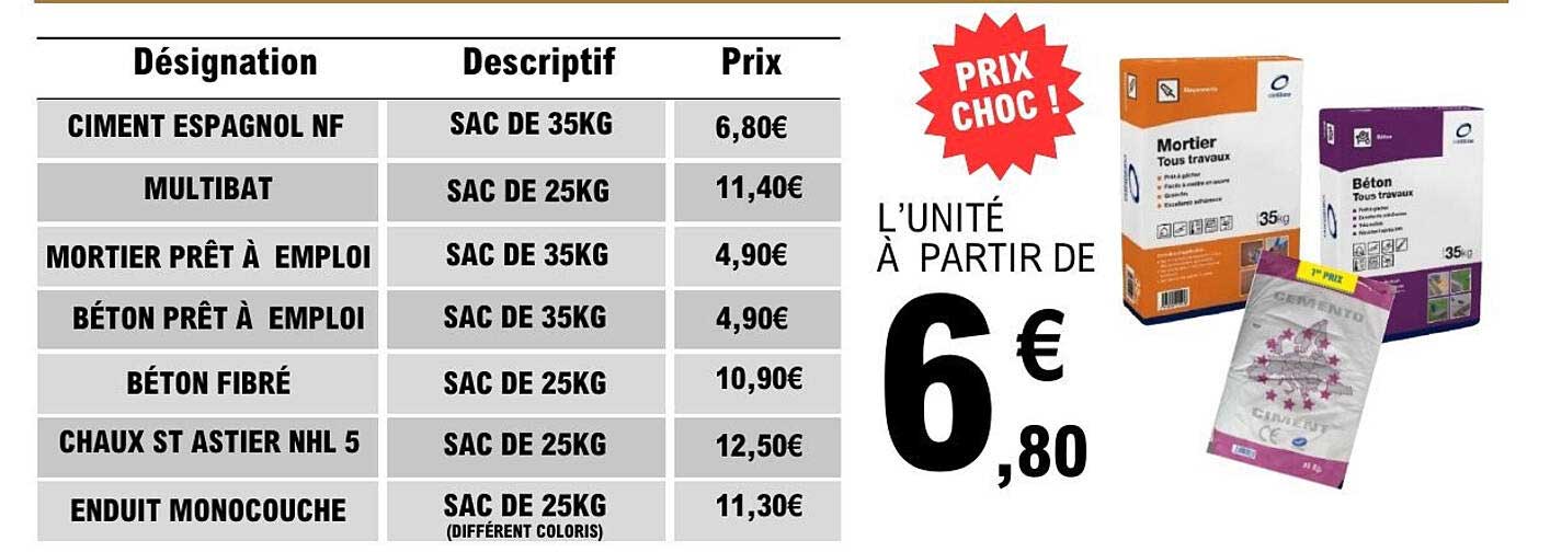 PRIX CHOC !