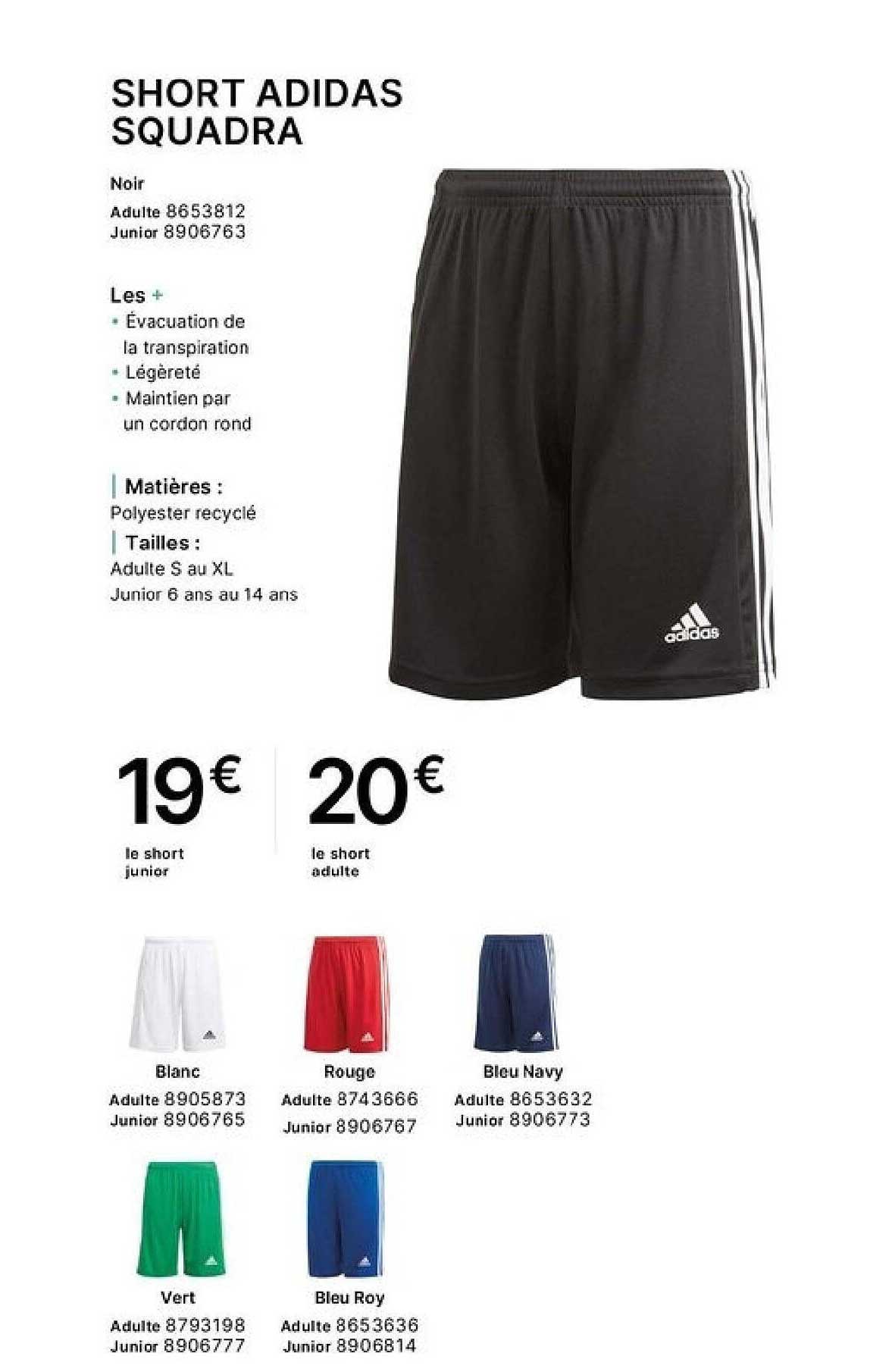 SHORT ADIDAS SQUADRA