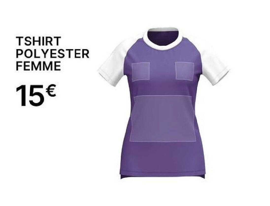 TSHIRT POLYESTER FEMME