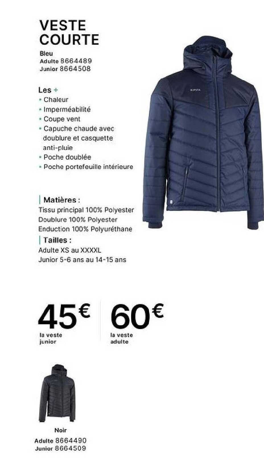 VESTE COURTE