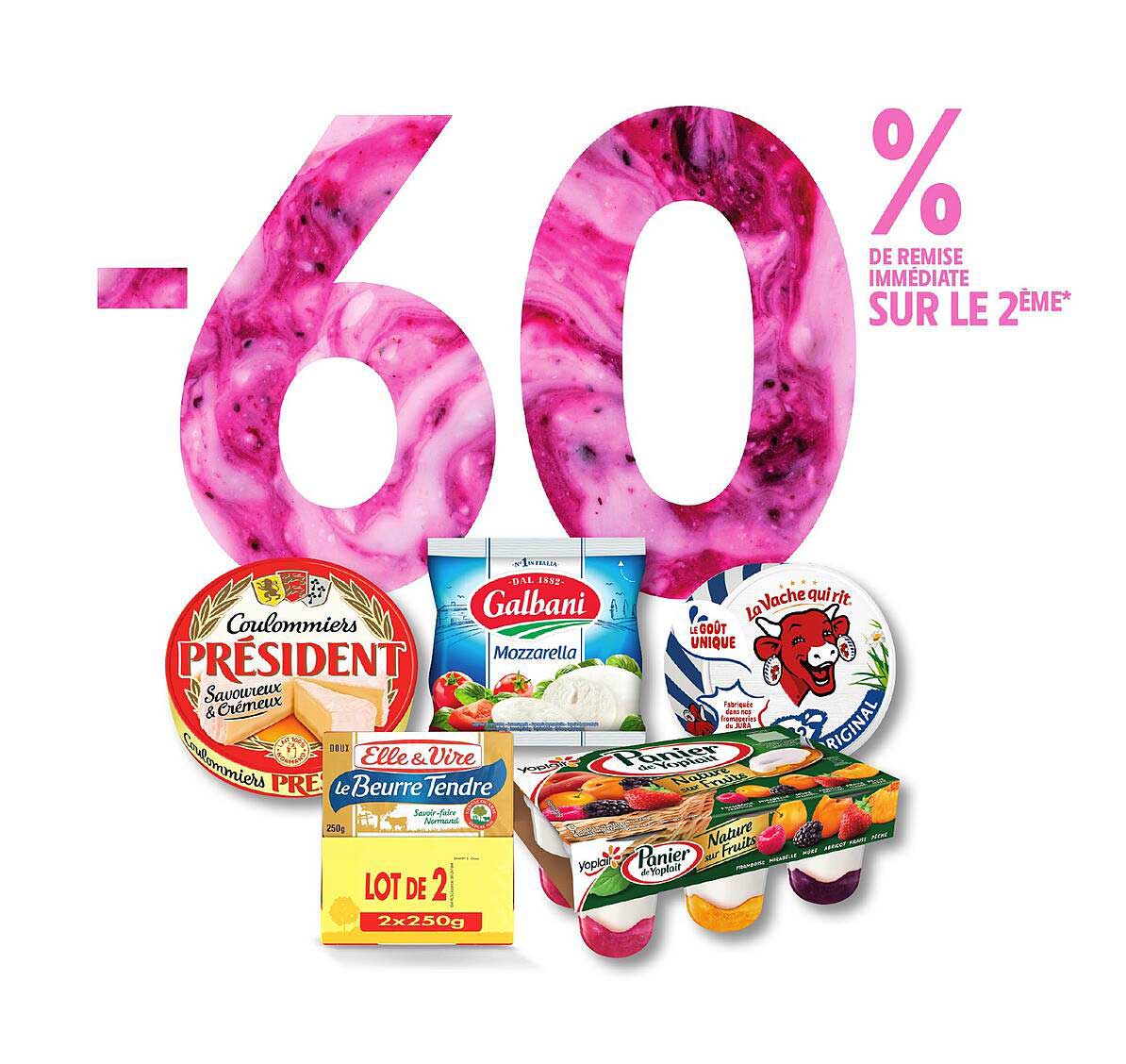 Promo -60% De Remise Immédiate Sur Le 2Ème* chez Intermarché Hyper ...