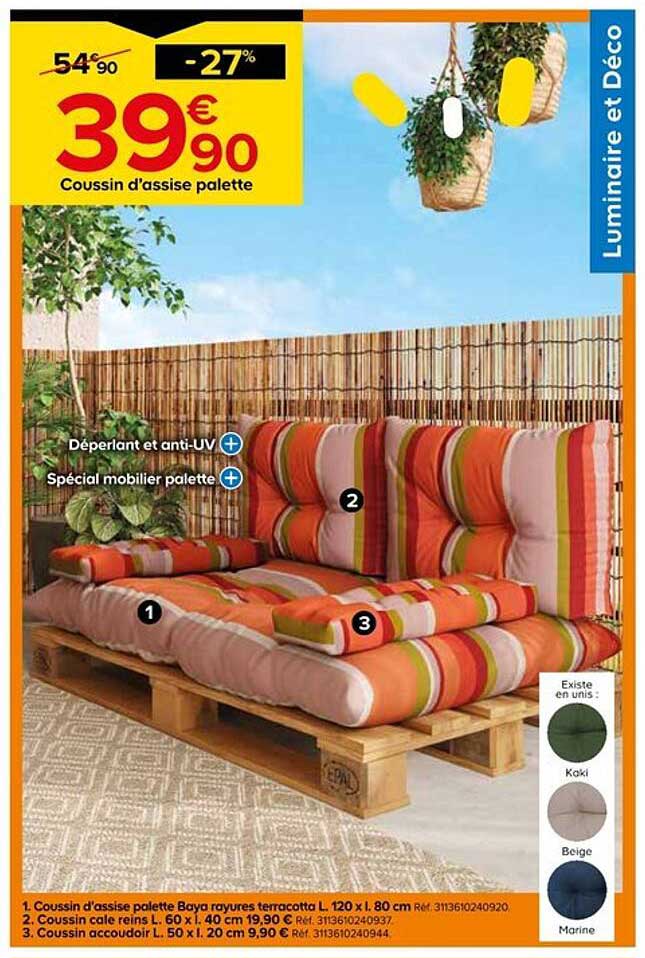Coussin Palette Castorama