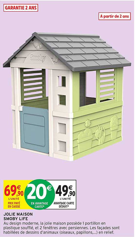 Promo Jolie Maison Smoby Life chez Intermarché Hyper - 123Catalogue.fr