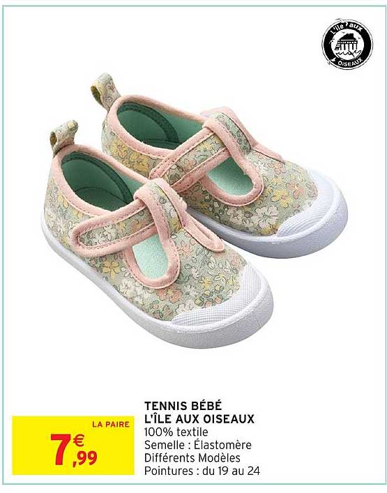 TENNIS BÉBÉ L'ÎLE AUX OISEAUX