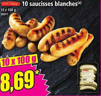 10 saucisses blanches