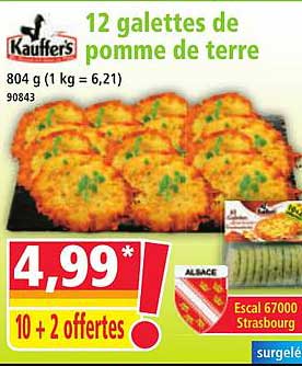 12 galettes de pomme de terre