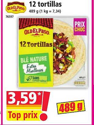 12 tortillas