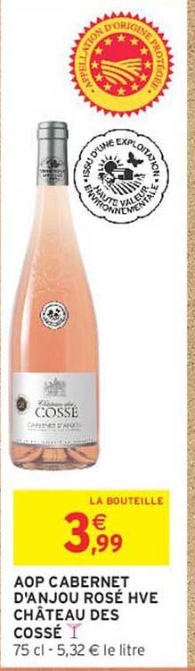 AOP CABERNET D'ANJOU ROSÉ HVE CHÂTEAU DES COSSÉ