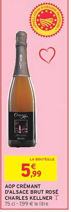 AOP CRÉMANT D'ALSACE BRUT ROSÉ CHARLES KELLNER