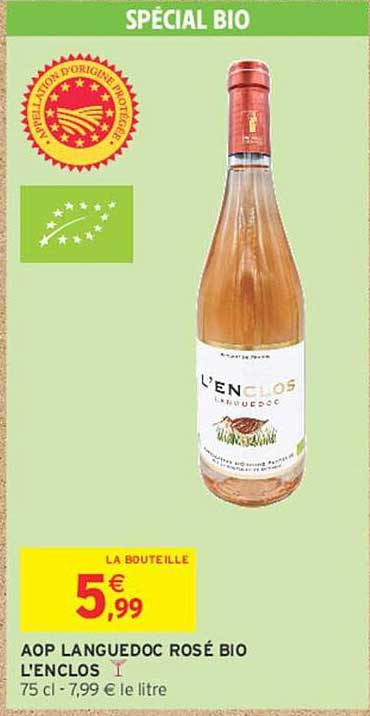AOP LANGUEDOC ROSÉ BIO L'ENCLOS