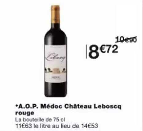 A.O.P. Médoc Château Lebosq rouge