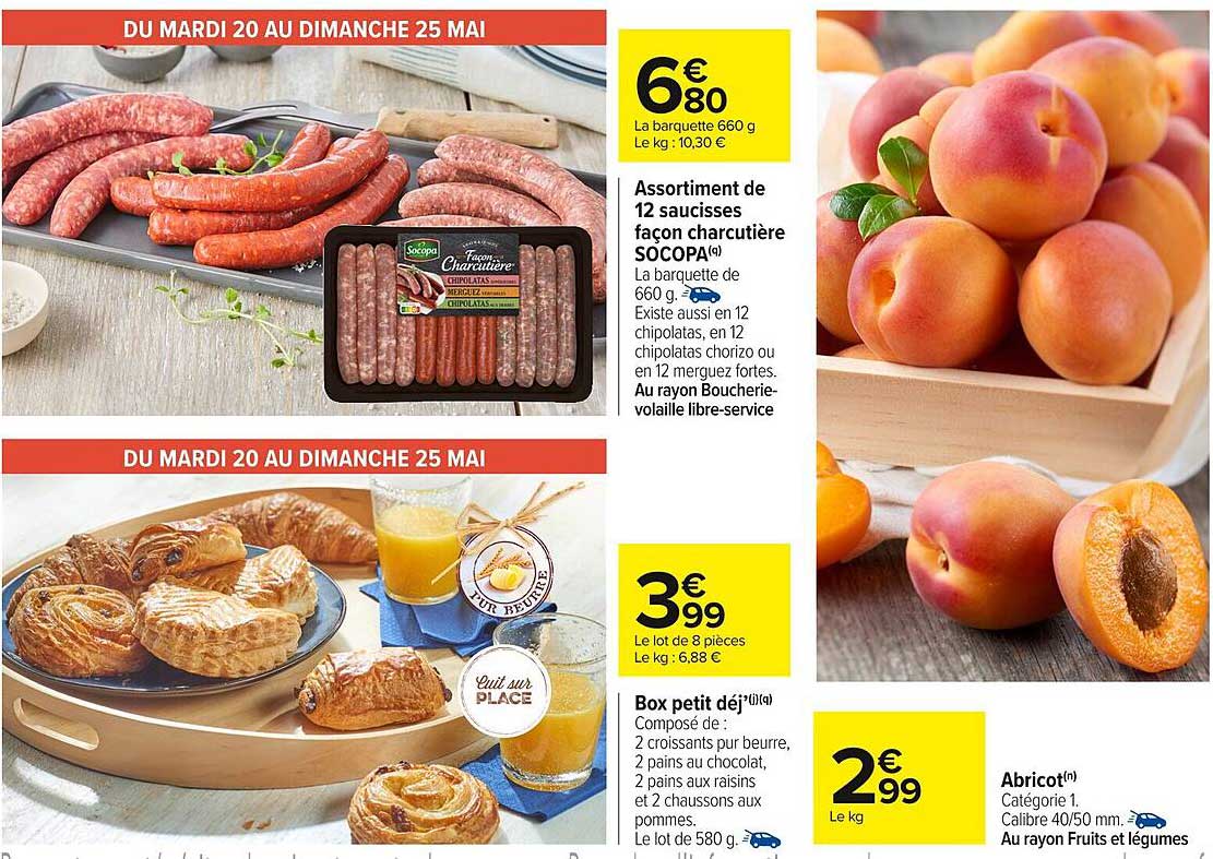 Assortiment de 12 saucisses façon charcutière SOCOPA