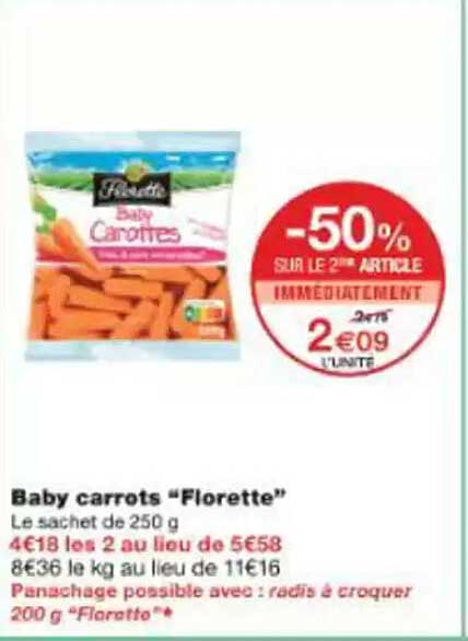 Baby carrots “Florette”