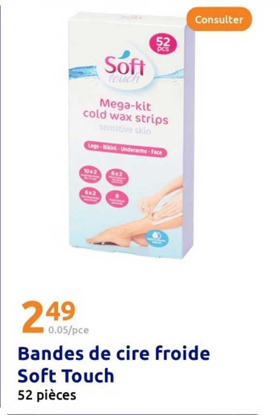 Bandes de cire froide Soft Touch