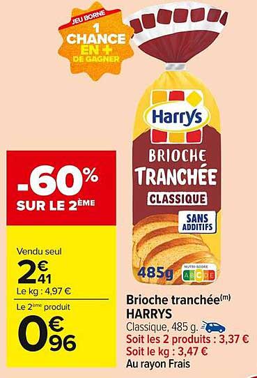 Brioche tranchée(m) HARRYS