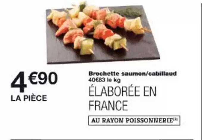 Brochette saumon/cabillaud