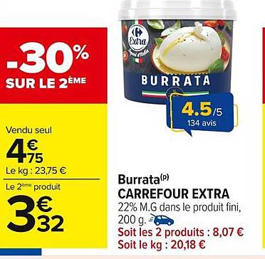 Burrata Carrefour Extra