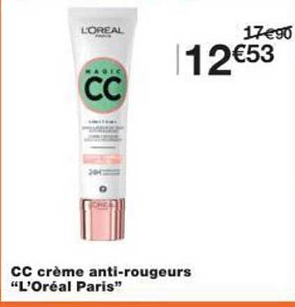 CC crème anti-rougeurs "L’Oréal Paris"