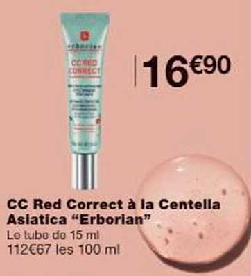 CC Red Correct à la Centella Asiatica “Erborian”