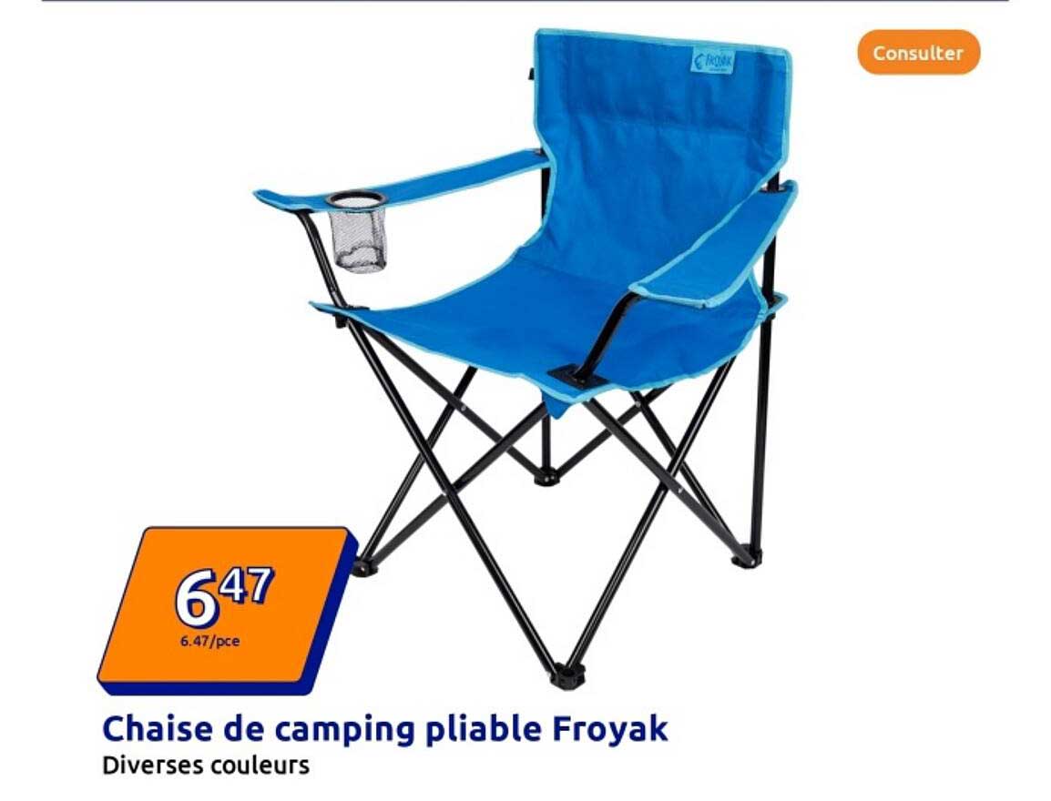 Chaise de camping pliable Froyak