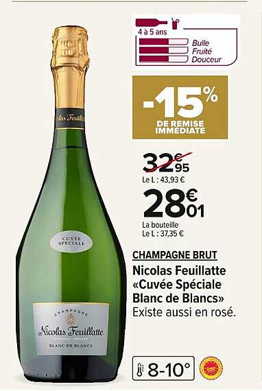 Champagne Brut Nicolas Feuillatte «Cuvée Spéciale Blanc de Blancs»