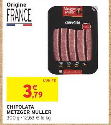 CHIPOLATA METZGER MULLER