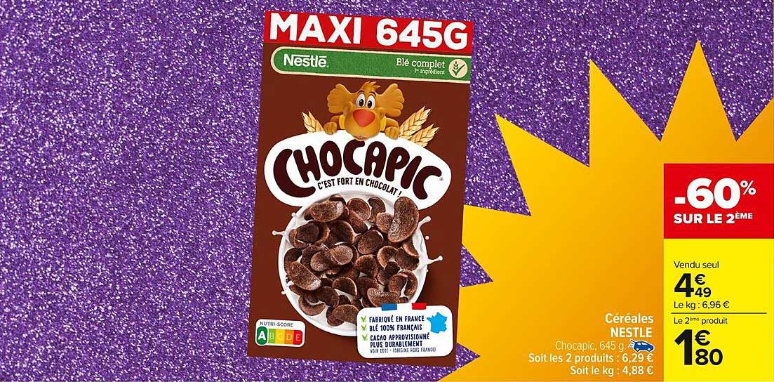Chocapic 645G - C'est fort en chocolat !