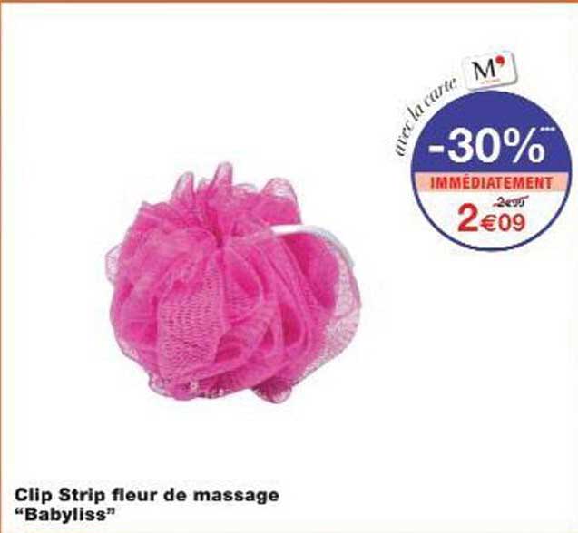 Clip Strip fleur de massage “Babyliss”