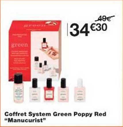 Coffret System Green Poppy Red “Manucurist”