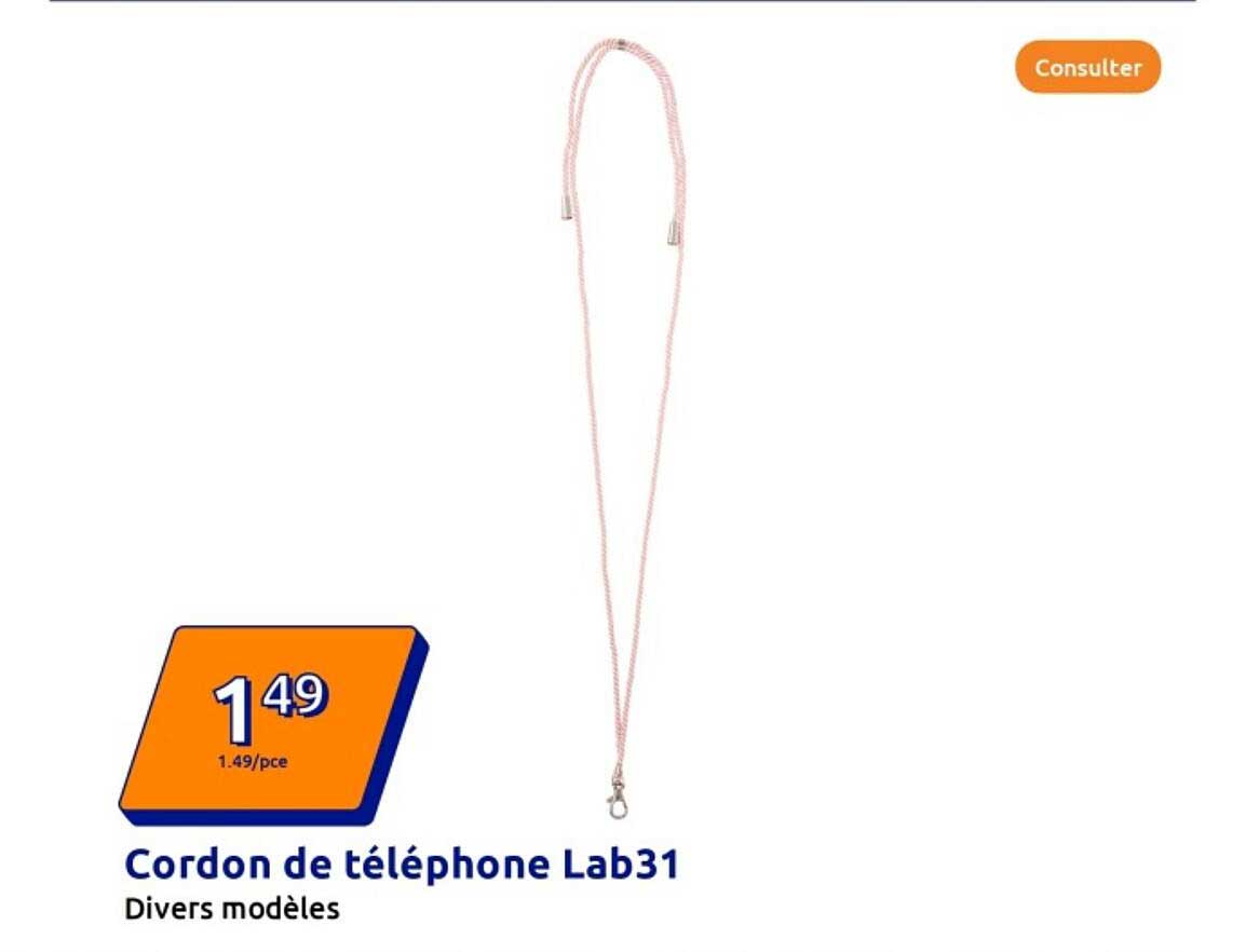 Cordon de téléphone Lab31