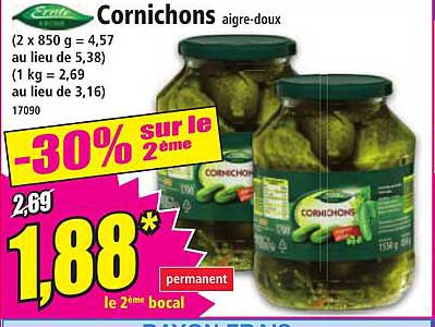Cornichons aigre-doux