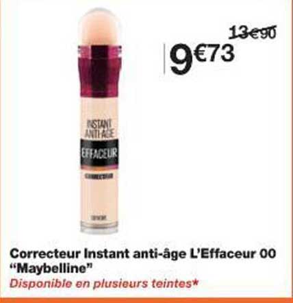 Correcteur Instant anti-âge L’Effaceur 00 “Maybelline”