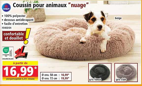 Coussin pour animaux "nuage"