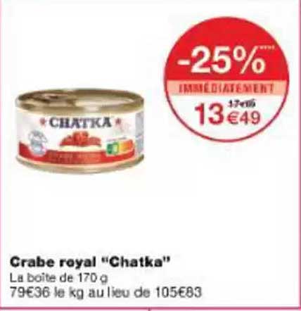 Crabe royal "Chatka"