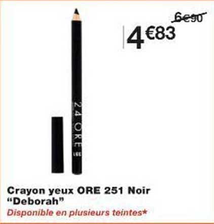Crayon yeux ORE 251 Noir "Deborah"