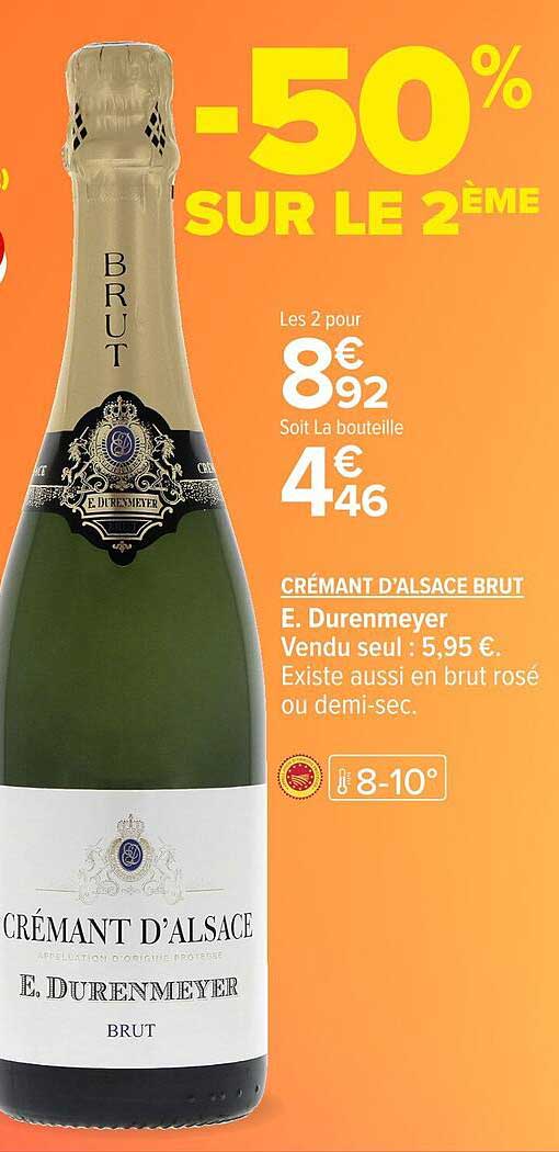 CRÉMANT D'ALSACE BRUT E. Durenmeyer