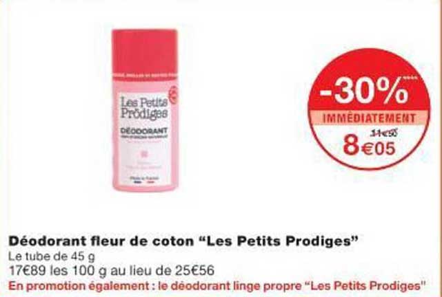 Déodorant fleur de coton “Les Petits Prodigés”