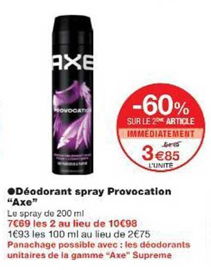 Déodorant spray Provocation “Axe”