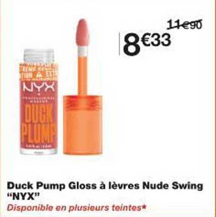 Duck Pump Gloss à lèvres Nude Swing “NYX”