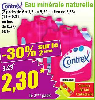 Eau minérale naturelle Contrex
