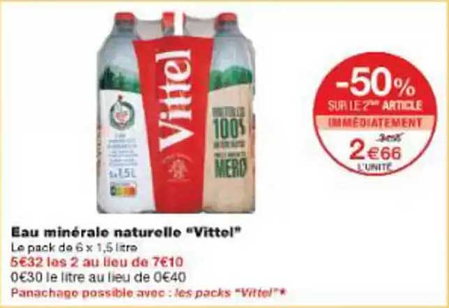 Eau minérale naturelle "Vittel"