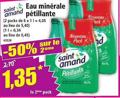 Eau minérale pétillante