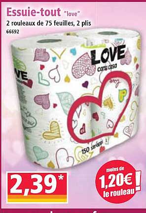 Essuie-tout "love"
