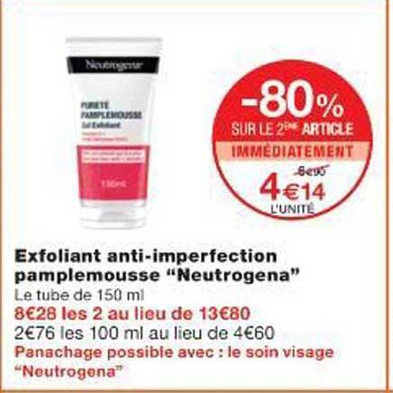 Exfoliant anti-imperfection pamplemousse “Neutrogena”