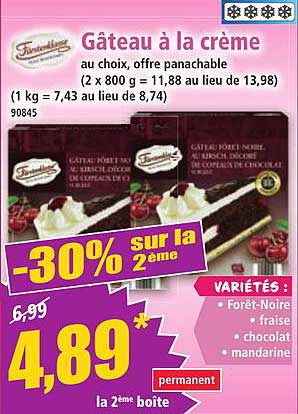 Gâteau à la crème